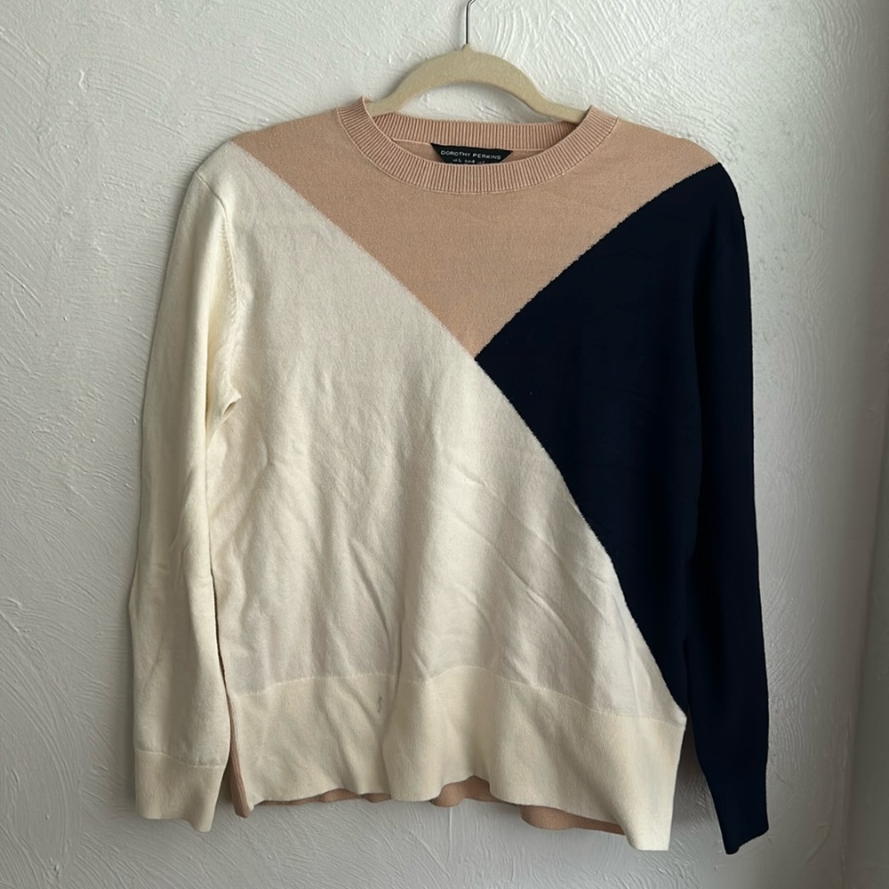 Dorothy Perkins Color Block Knit Sweater
